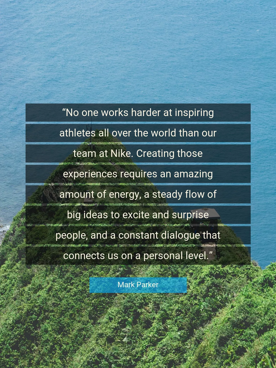 Quote About World By Mark Parker