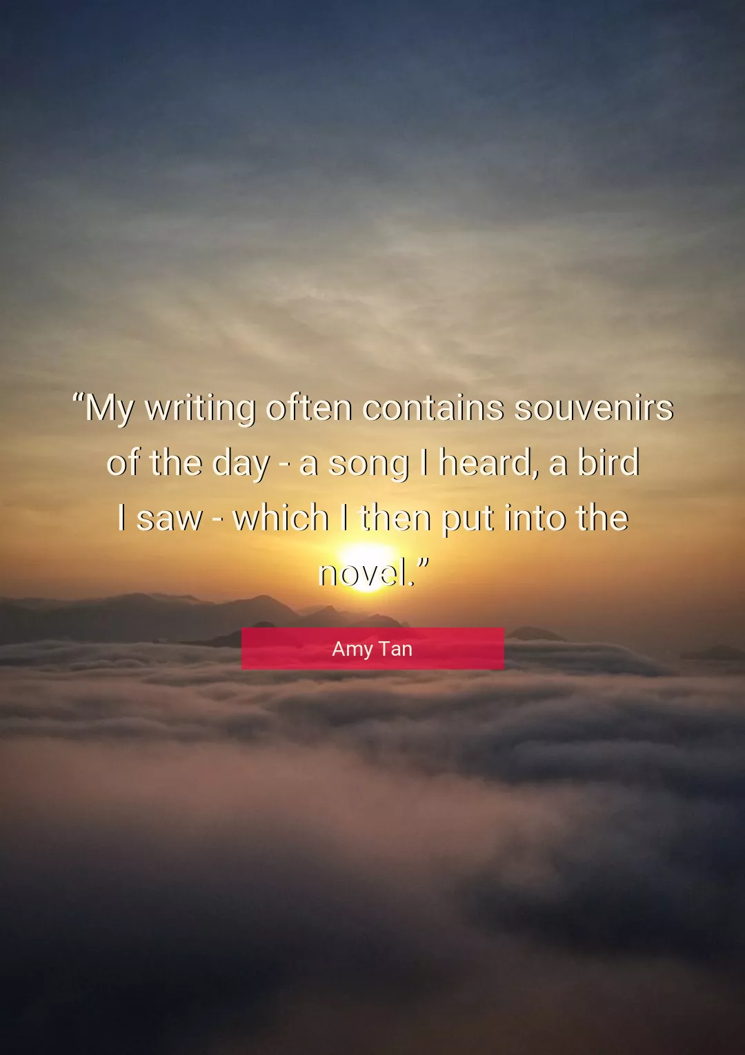 Quote About Bird By Amy Tan