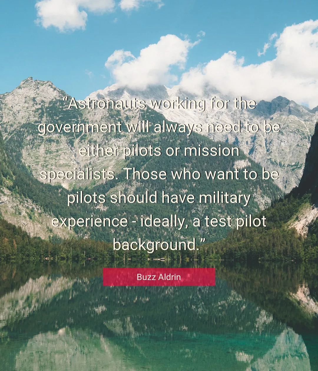 Quote About Experience By Buzz Aldrin