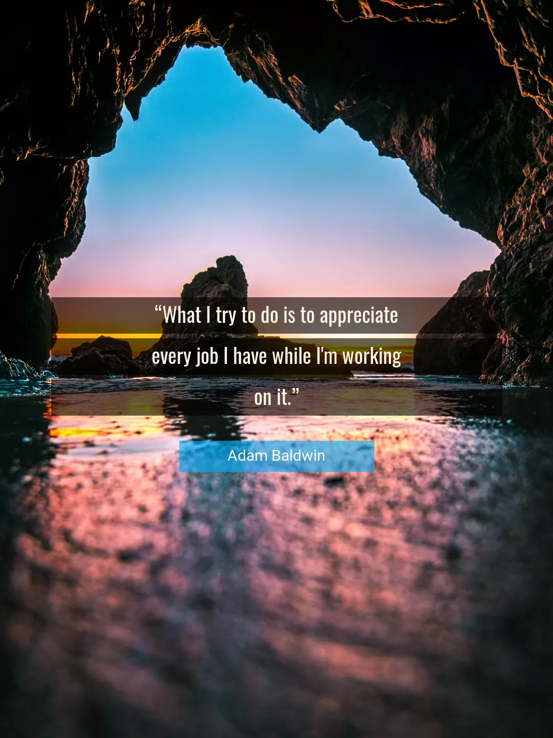 Quote About Job By Adam Baldwin
