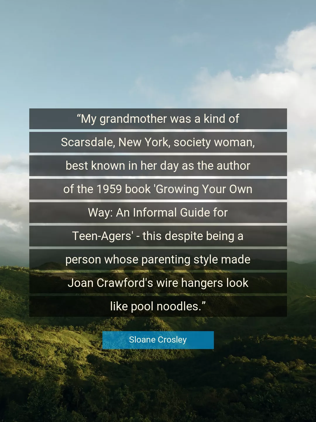 Quote About Best By Sloane Crosley
