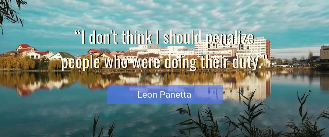 Quote About People By Leon Panetta