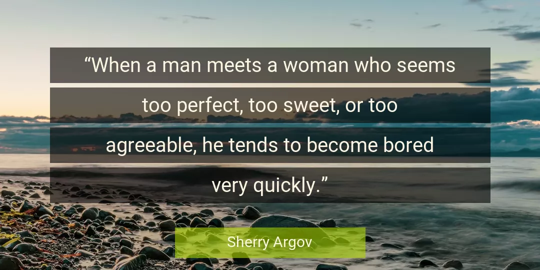 Quote About Man By Sherry Argov