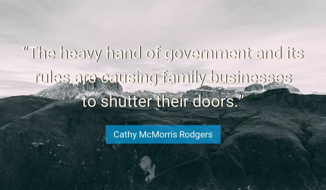 Quote About Family By Cathy McMorris Rodgers