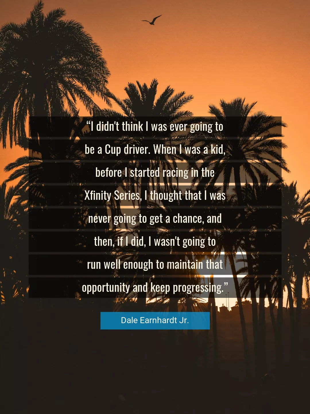Quote About Opportunity By Dale Earnhardt Jr.