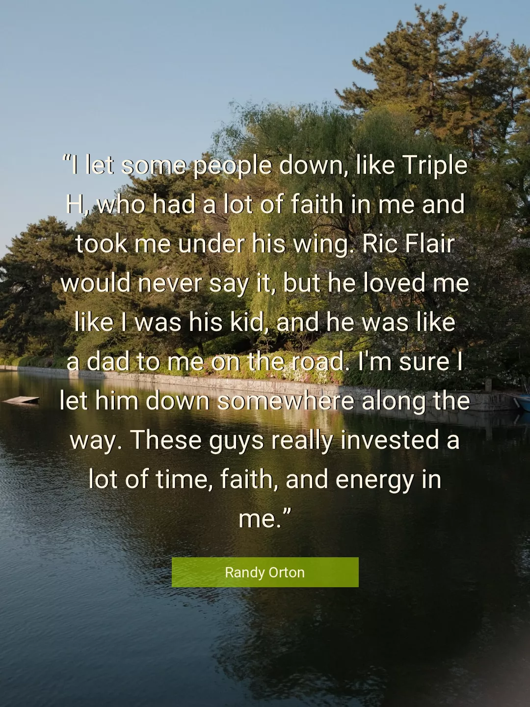 Quote About Faith By Randy Orton