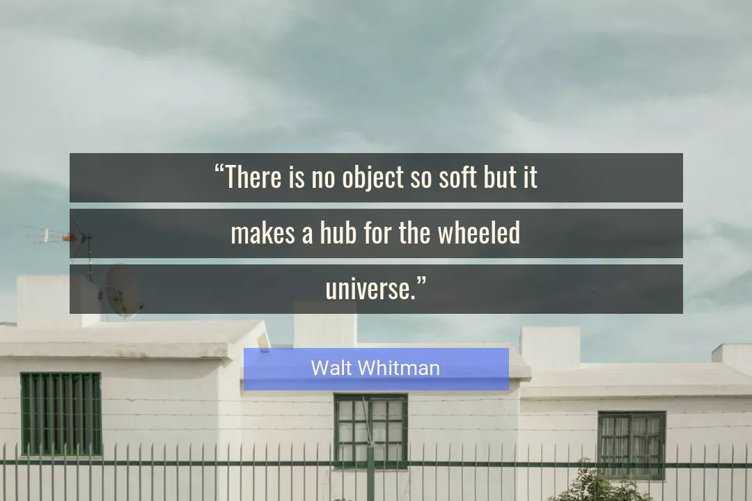 Quote About Universe By Walt Whitman