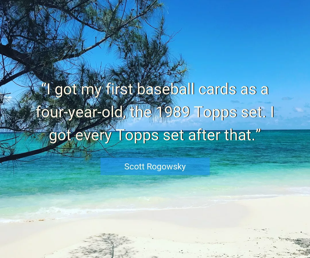 Quote About Baseball By Scott Rogowsky