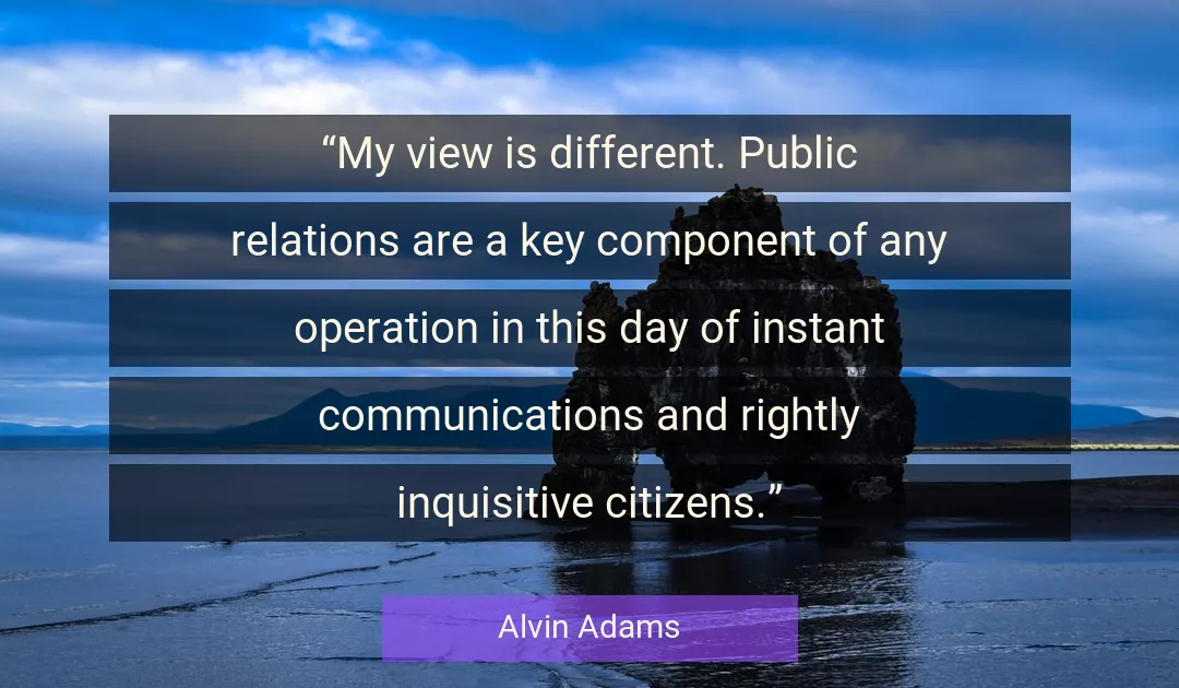 Quote About Day By Alvin Adams
