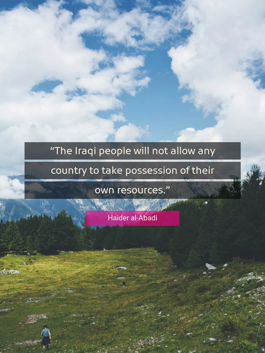 Quote About People By Haider al-Abadi