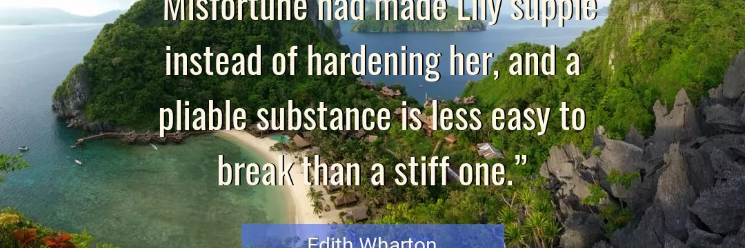 Quote About Easy By Edith Wharton