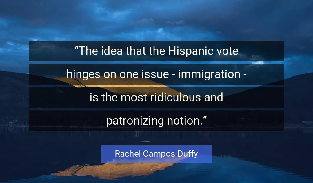 Quote About Vote By Rachel Campos-Duffy
