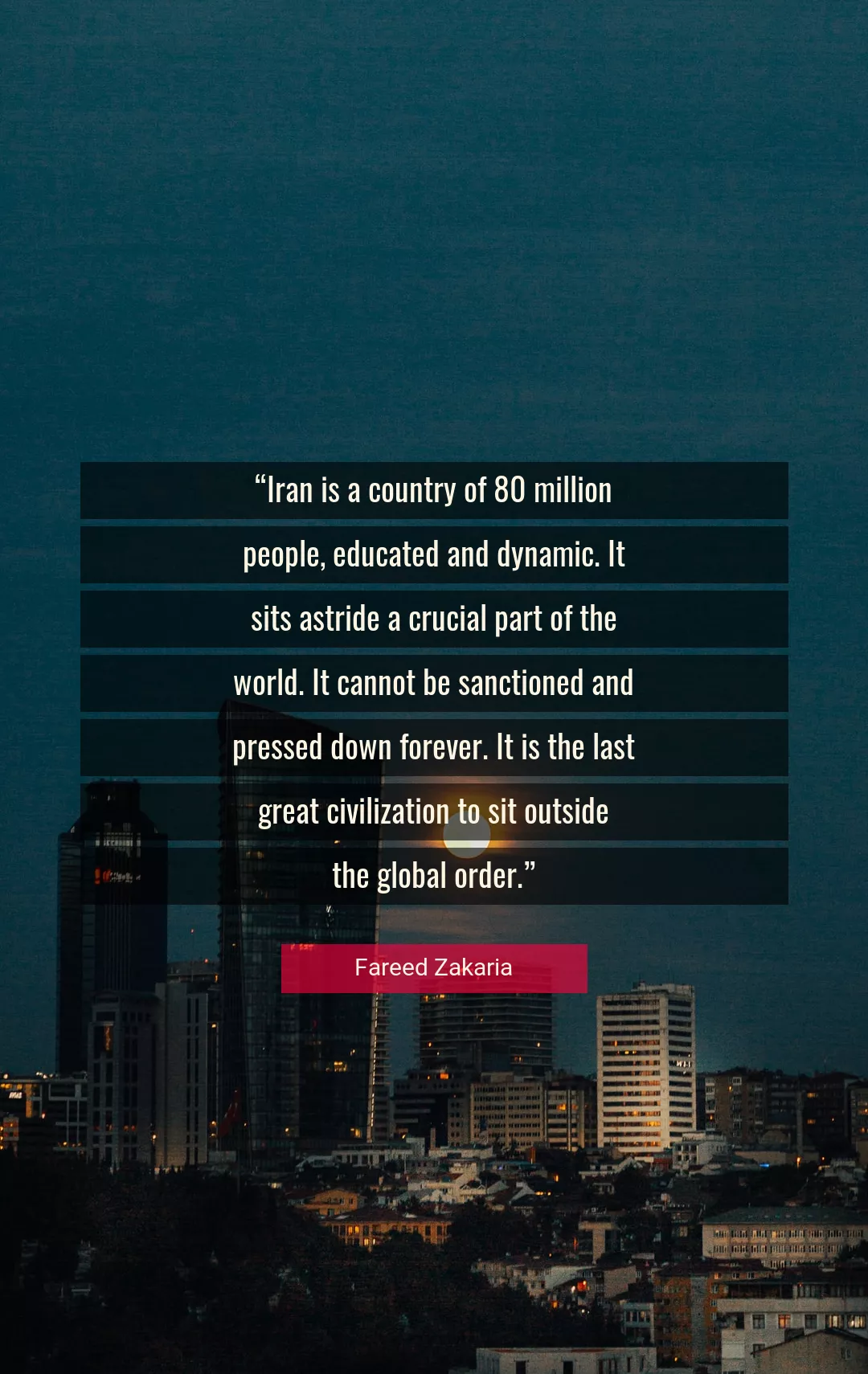 Quote About Great By Fareed Zakaria