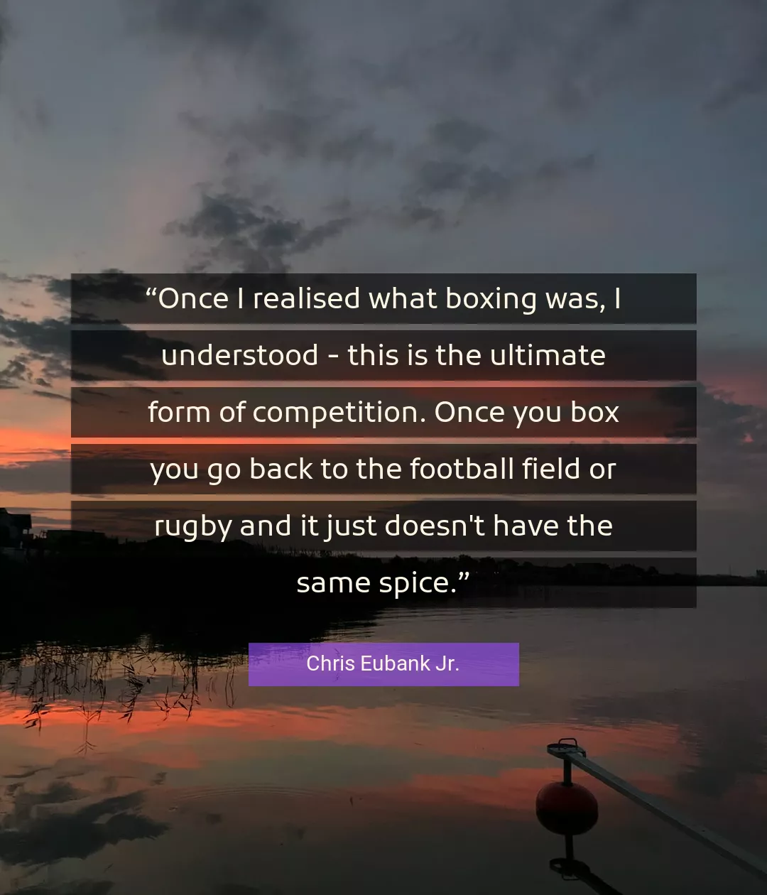 Quote About You By Chris Eubank Jr.