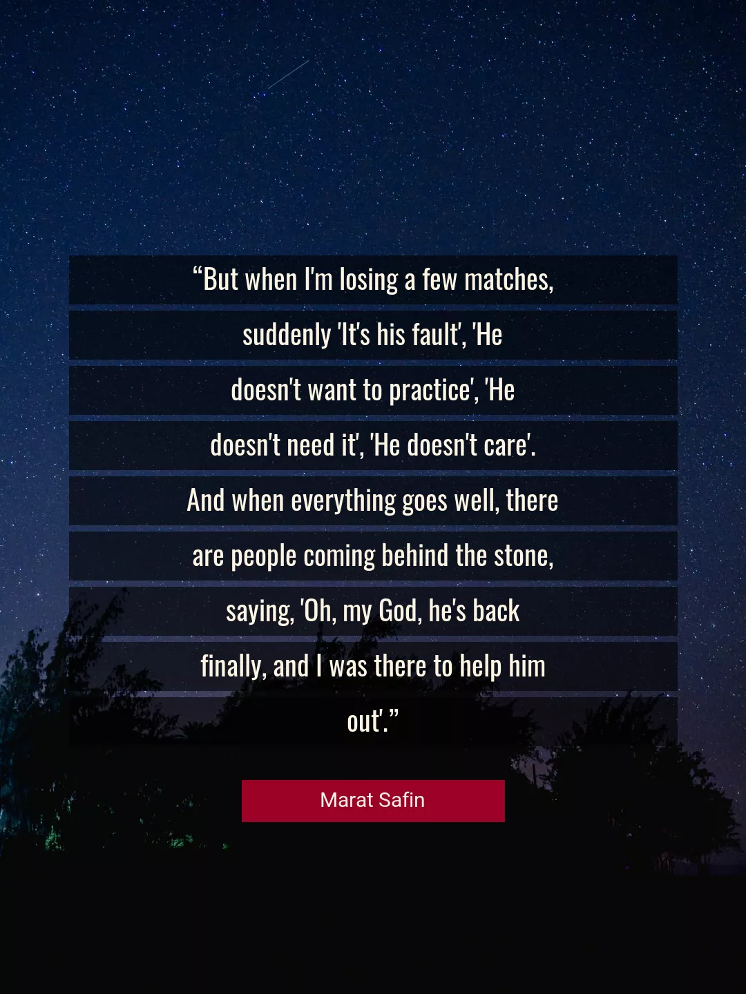Quote About God By Marat Safin