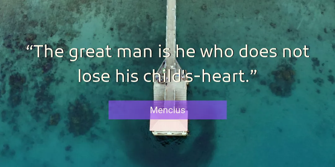 Quote About Man By Mencius