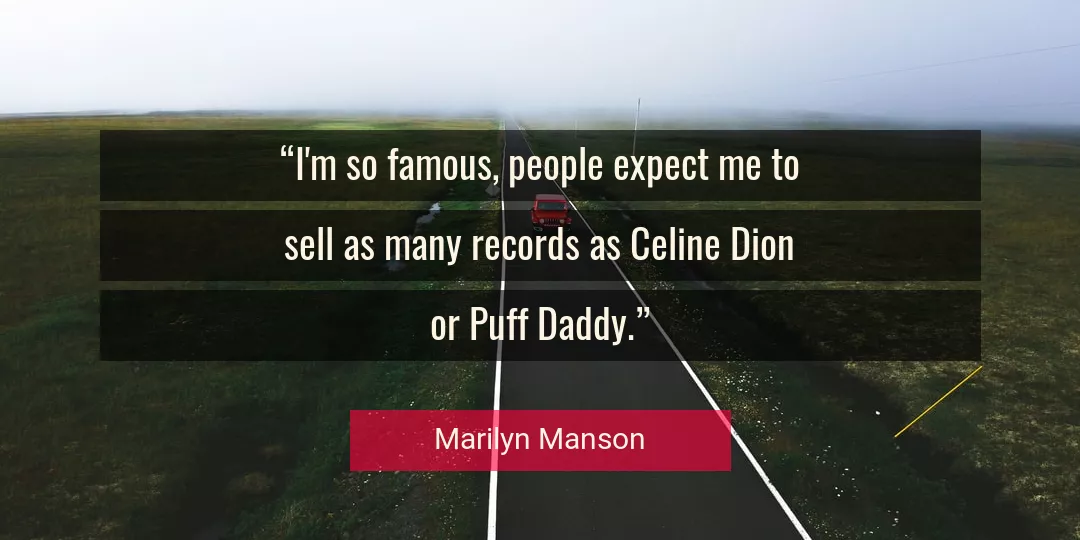 Quote About Me By Marilyn Manson