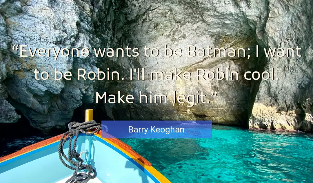Quote About Cool By Barry Keoghan