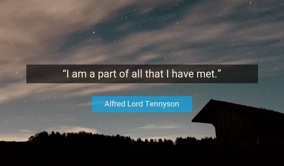 Quote About I By Alfred Lord Tennyson