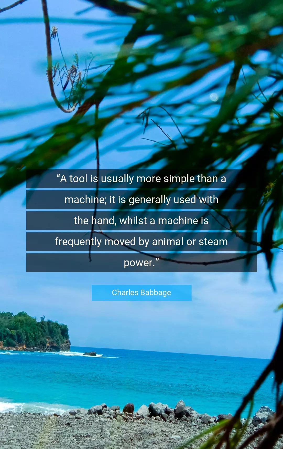 Quote About Simple By Charles Babbage