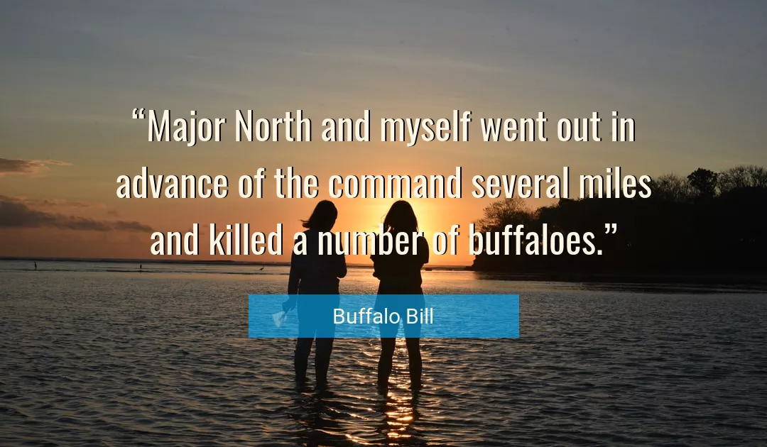 Quote About Myself By Buffalo Bill