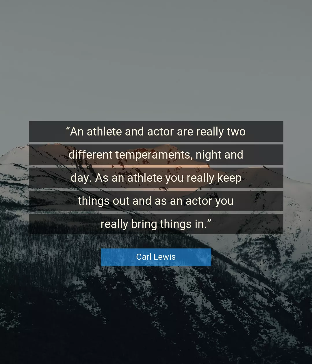 Quote About You By Carl Lewis