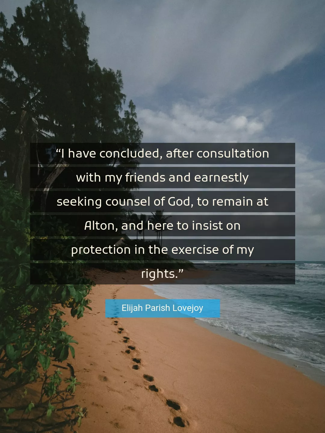 Quote About God By Elijah Parish Lovejoy