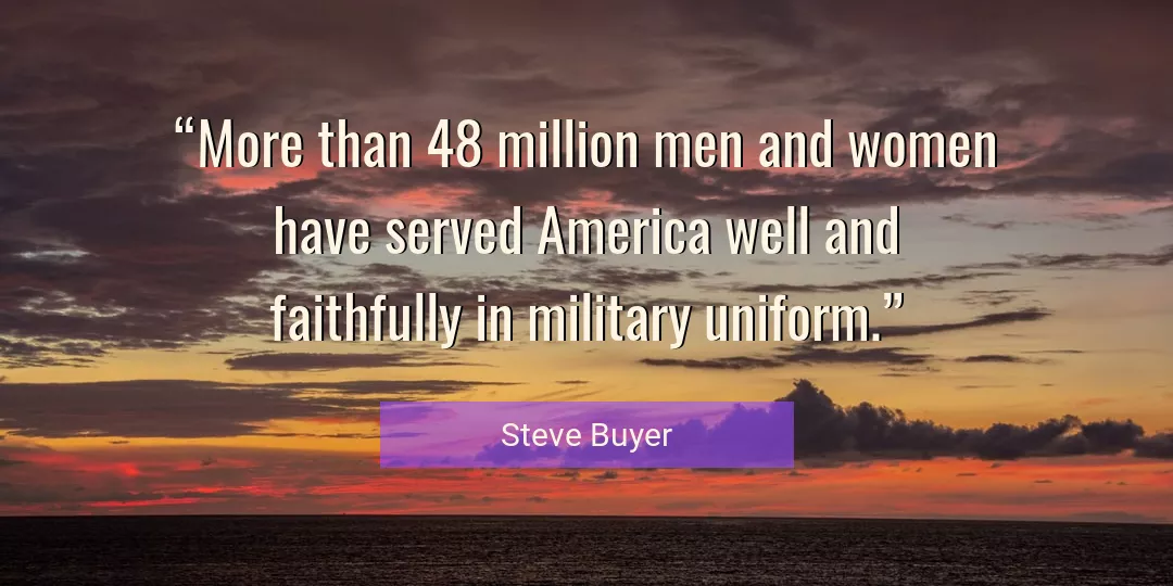 Quote About Women By Steve Buyer