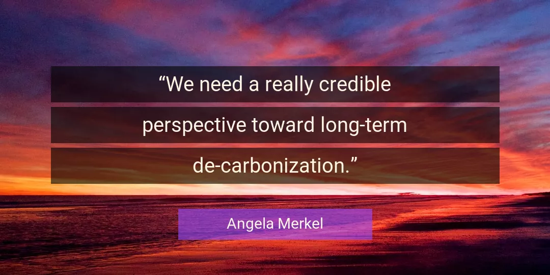 Quote About Perspective By Angela Merkel