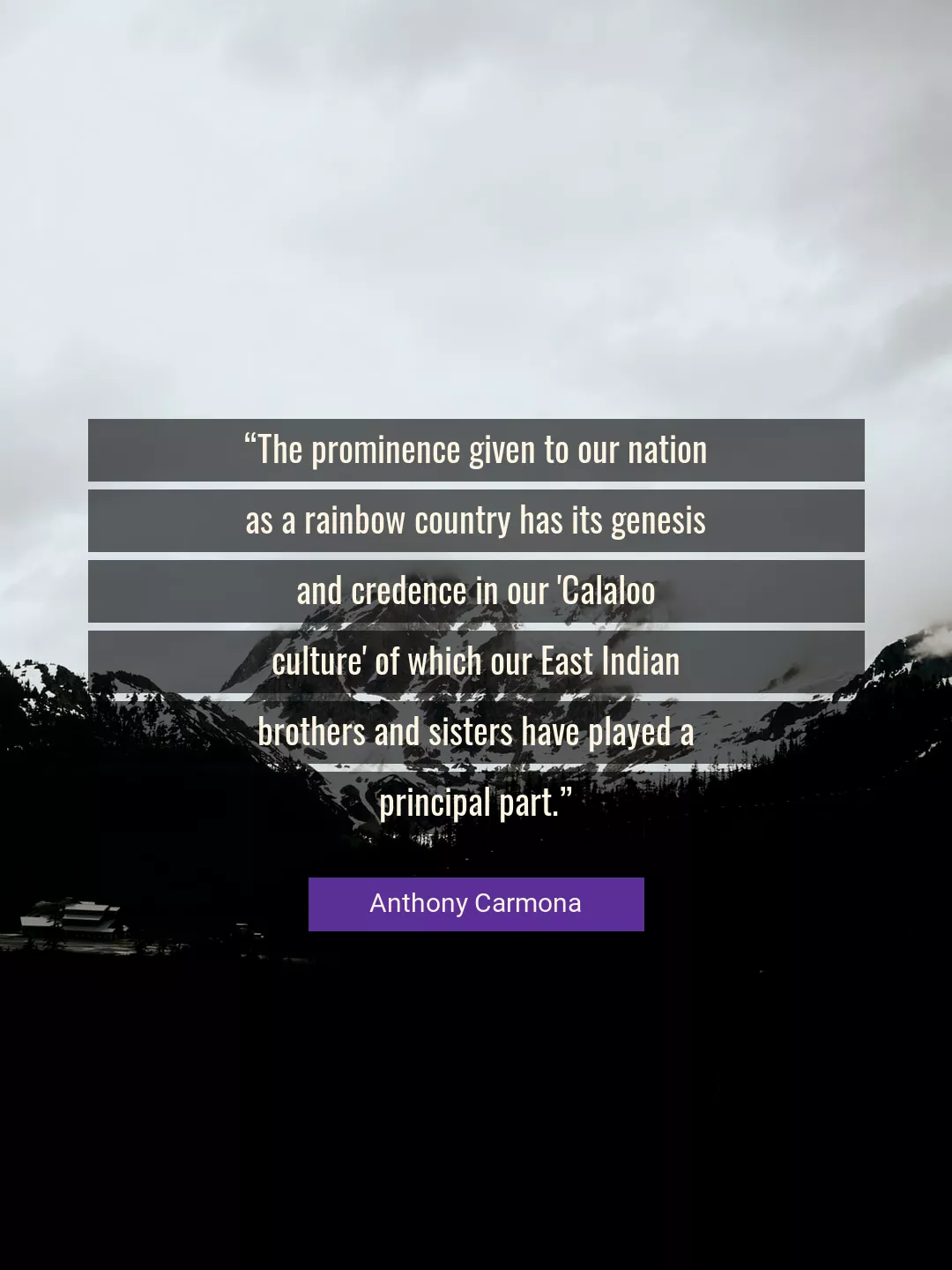 Quote About Culture By Anthony Carmona