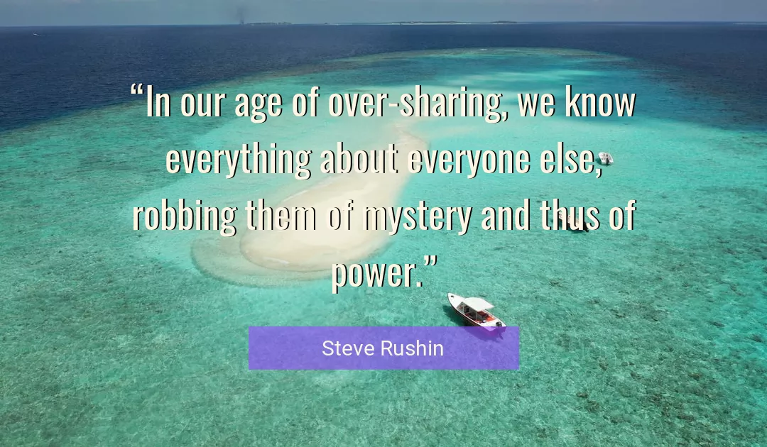 Quote About Everything By Steve Rushin