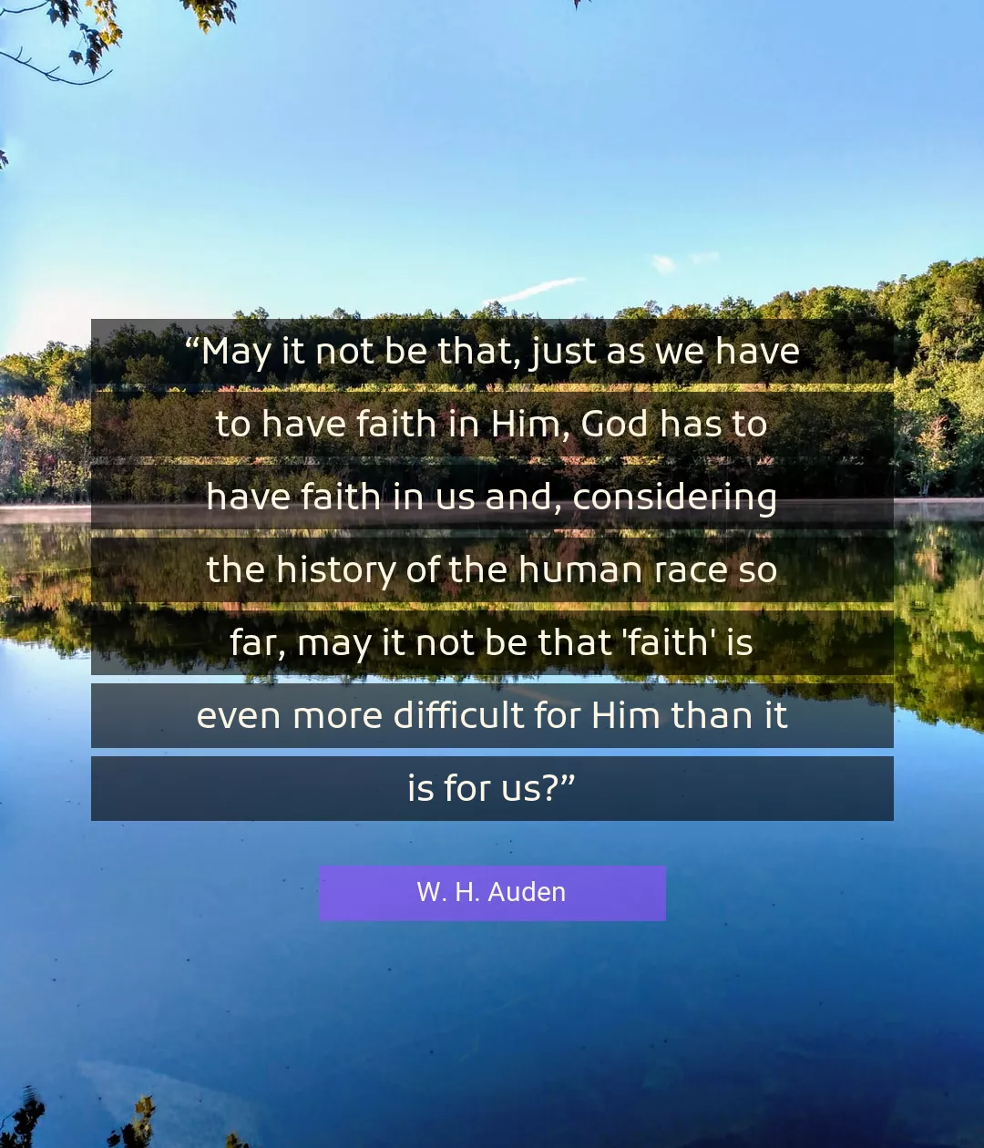 Quote About Faith By W. H. Auden