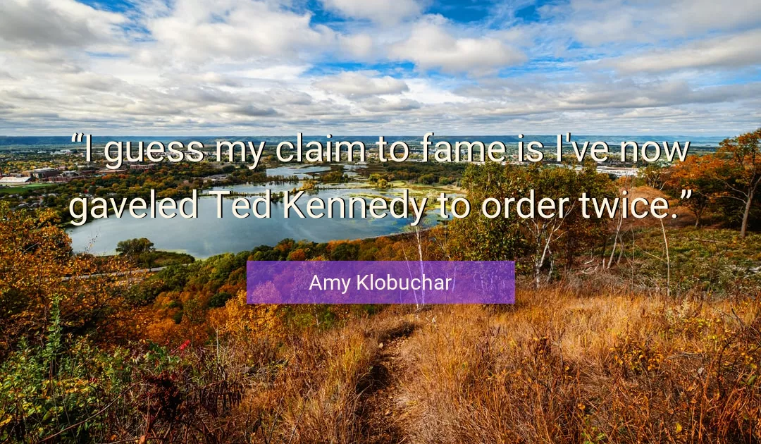 Quote About Fame By Amy Klobuchar