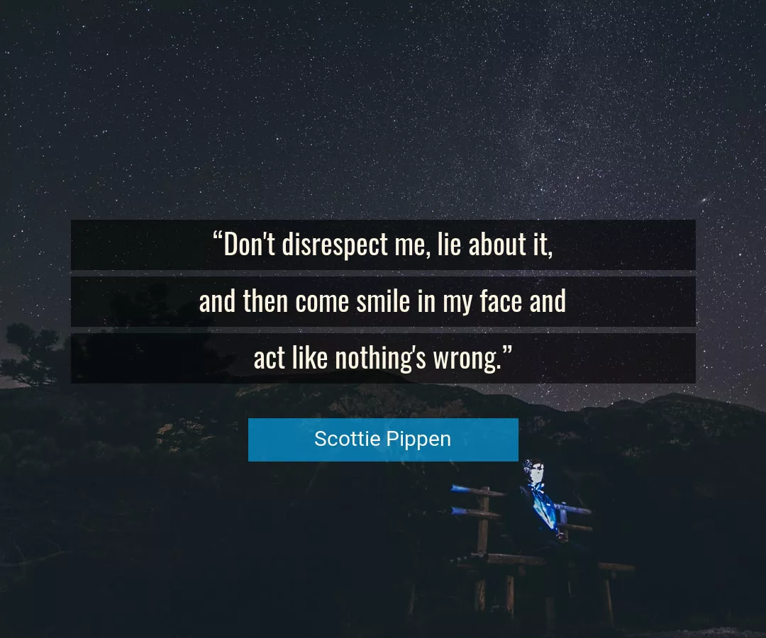 Quote About Smile By Scottie Pippen
