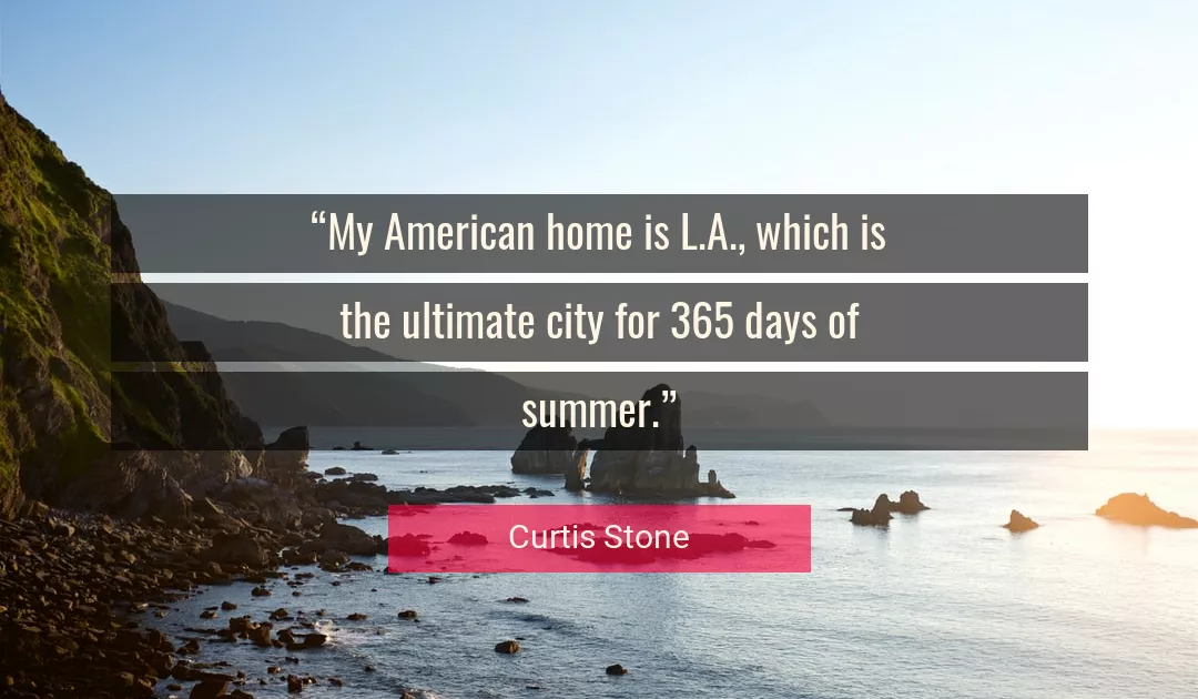 Quote About Home By Curtis Stone