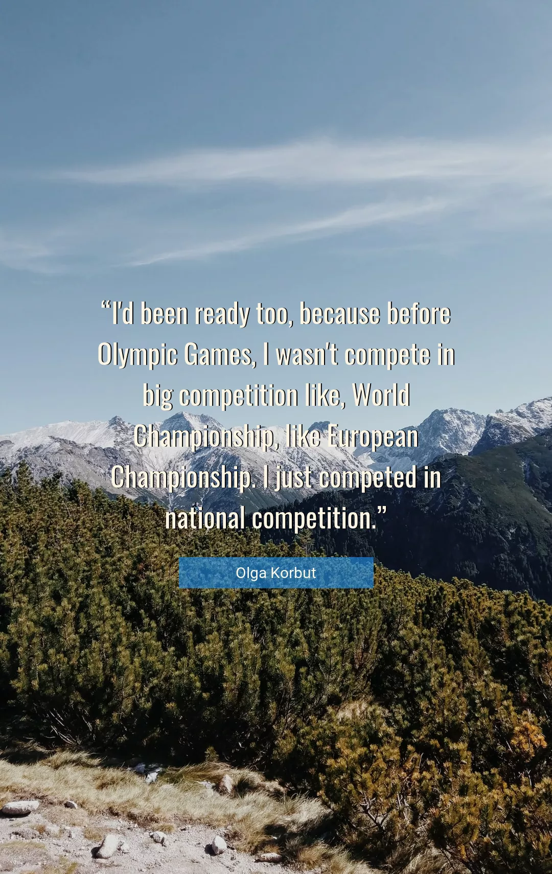 Quote About World By Olga Korbut