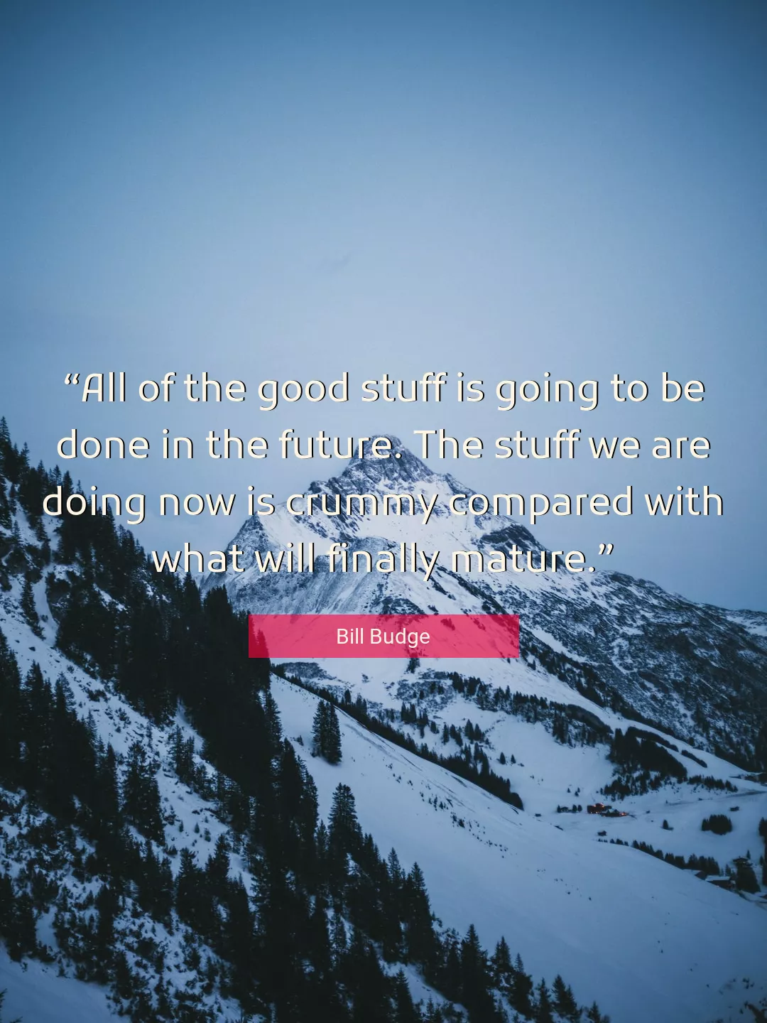 Quote About Good By Bill Budge