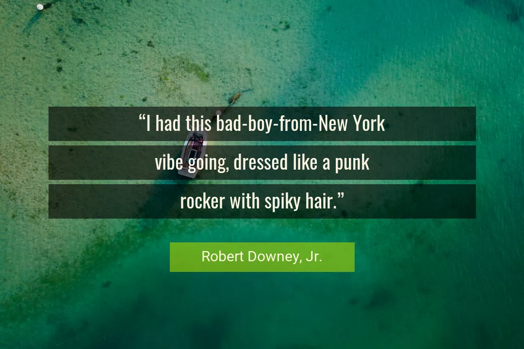 Quote About Hair By Robert Downey, Jr.