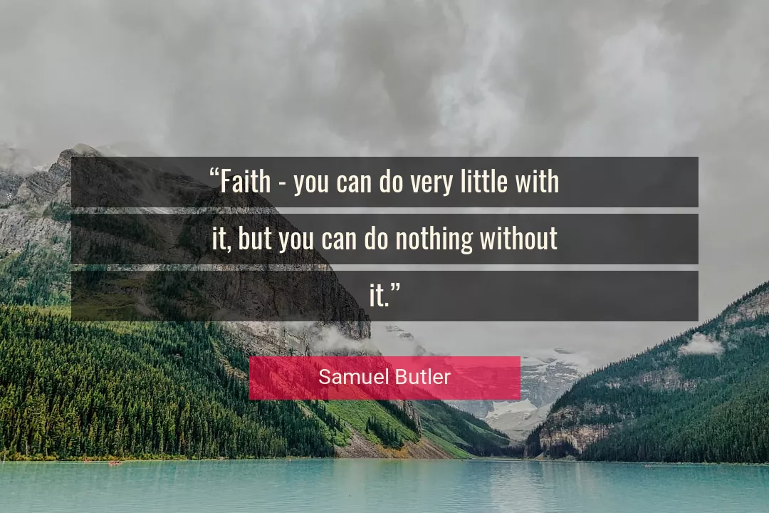 Quote About You By Samuel Butler