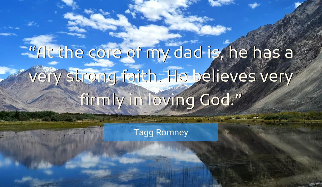 Quote About Faith By Tagg Romney