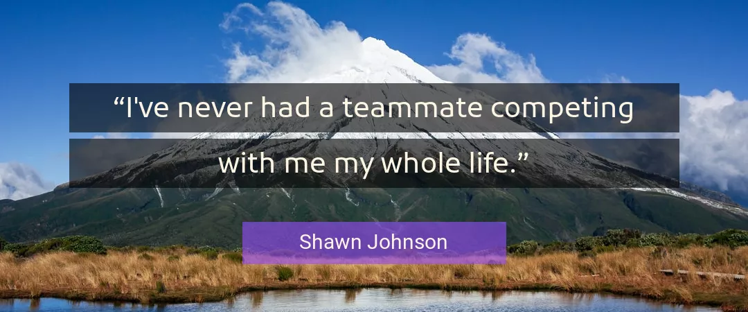 Quote About Life By Shawn Johnson