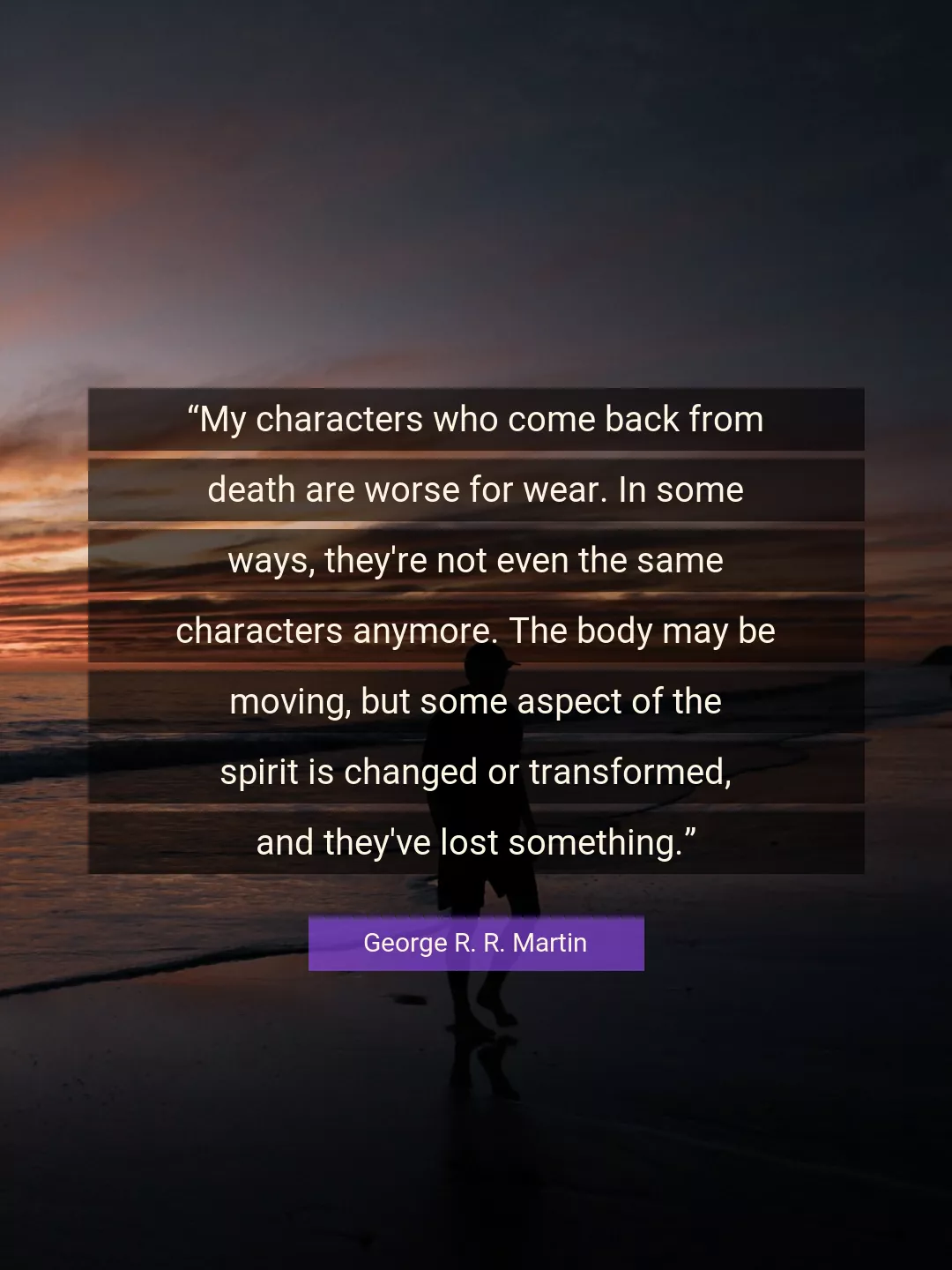 Quote About Death By George R. R. Martin
