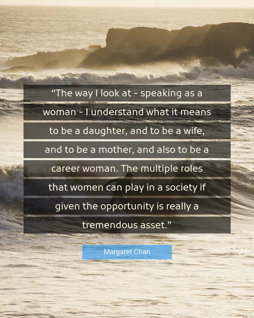 Quote About Women By Margaret Chan