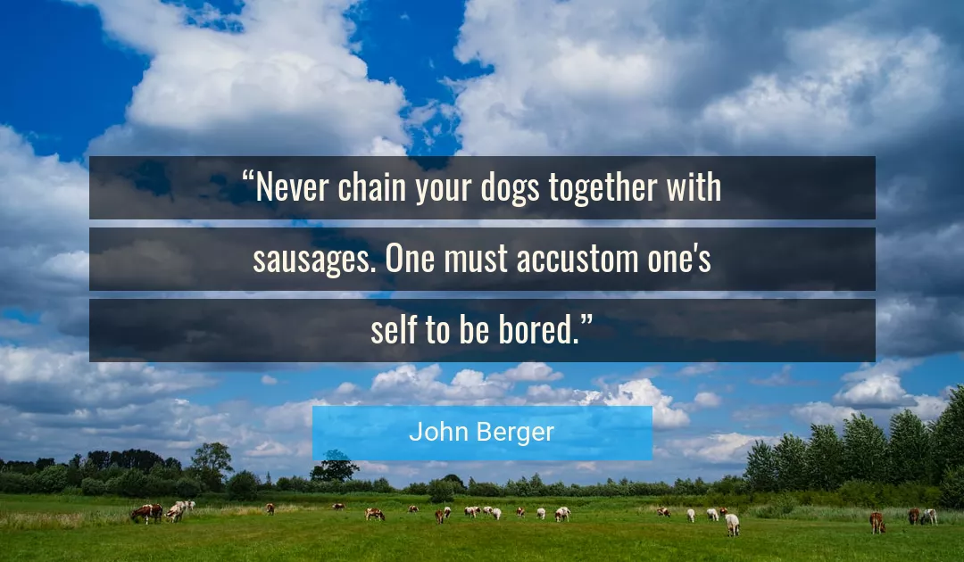 Quote About Together By John Berger