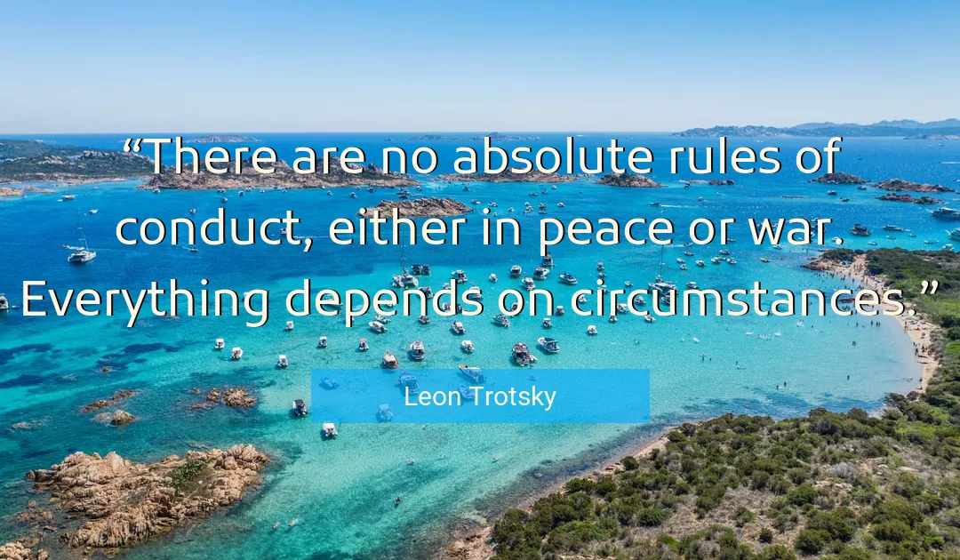 Quote About Peace By Leon Trotsky