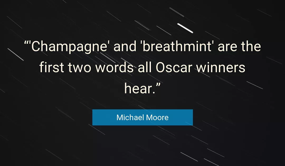 Quote About Words By Michael Moore