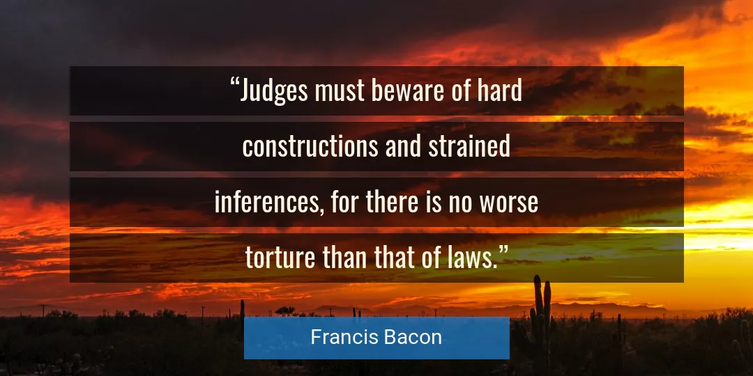 Quote About Hard By Francis Bacon