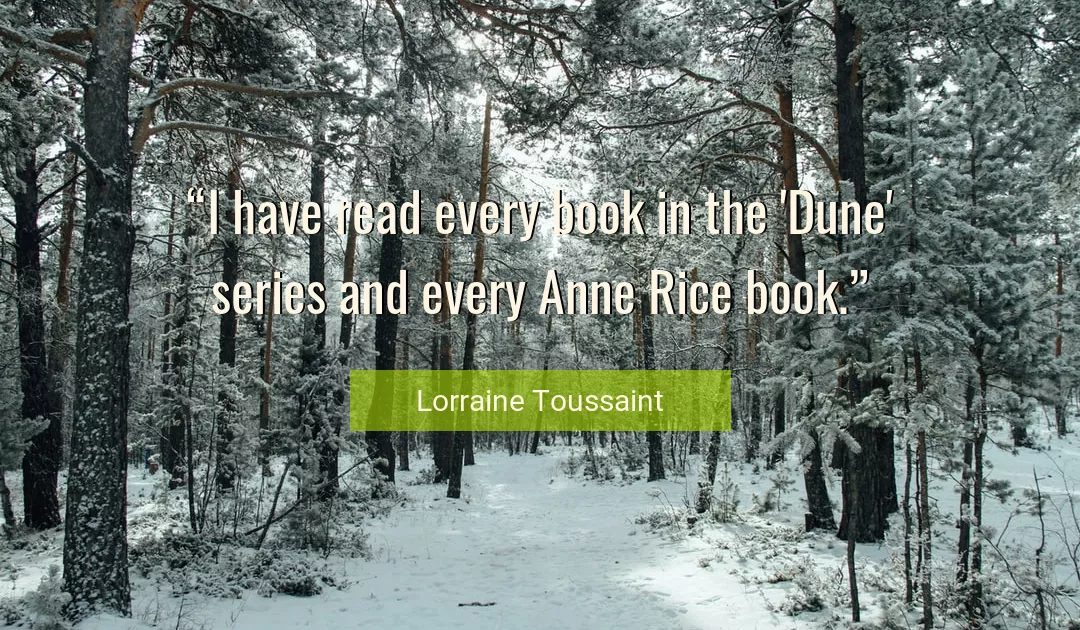 Quote About Rice By Lorraine Toussaint