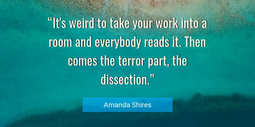 Quote About Work By Amanda Shires