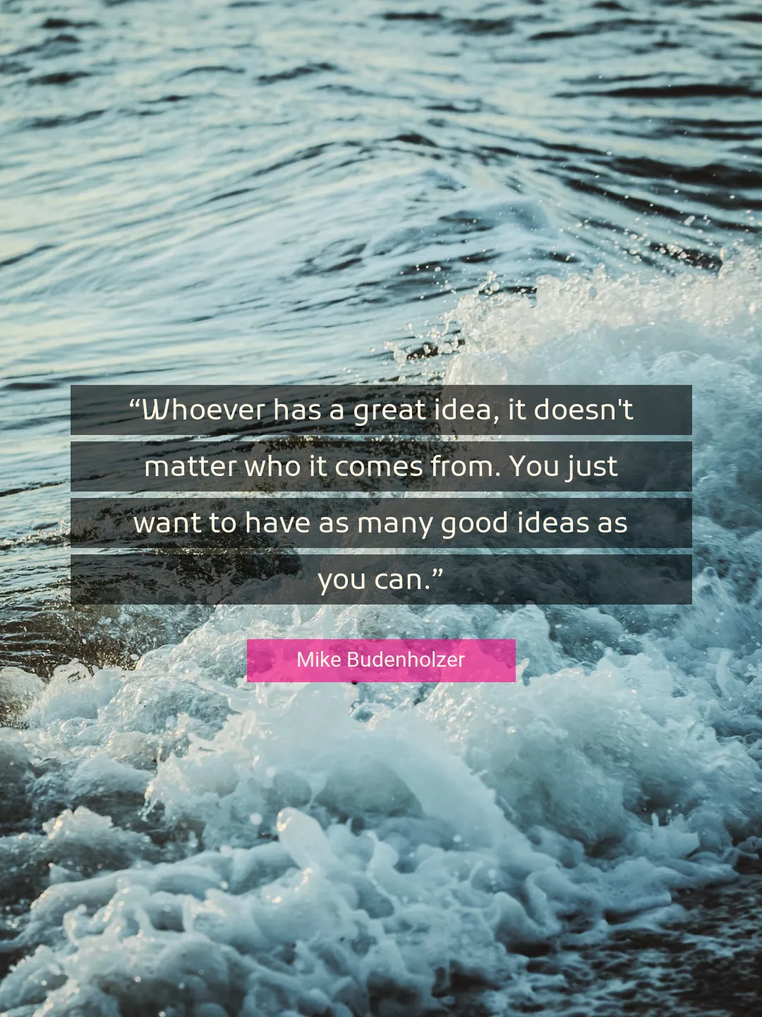 Quote About Good By Mike Budenholzer